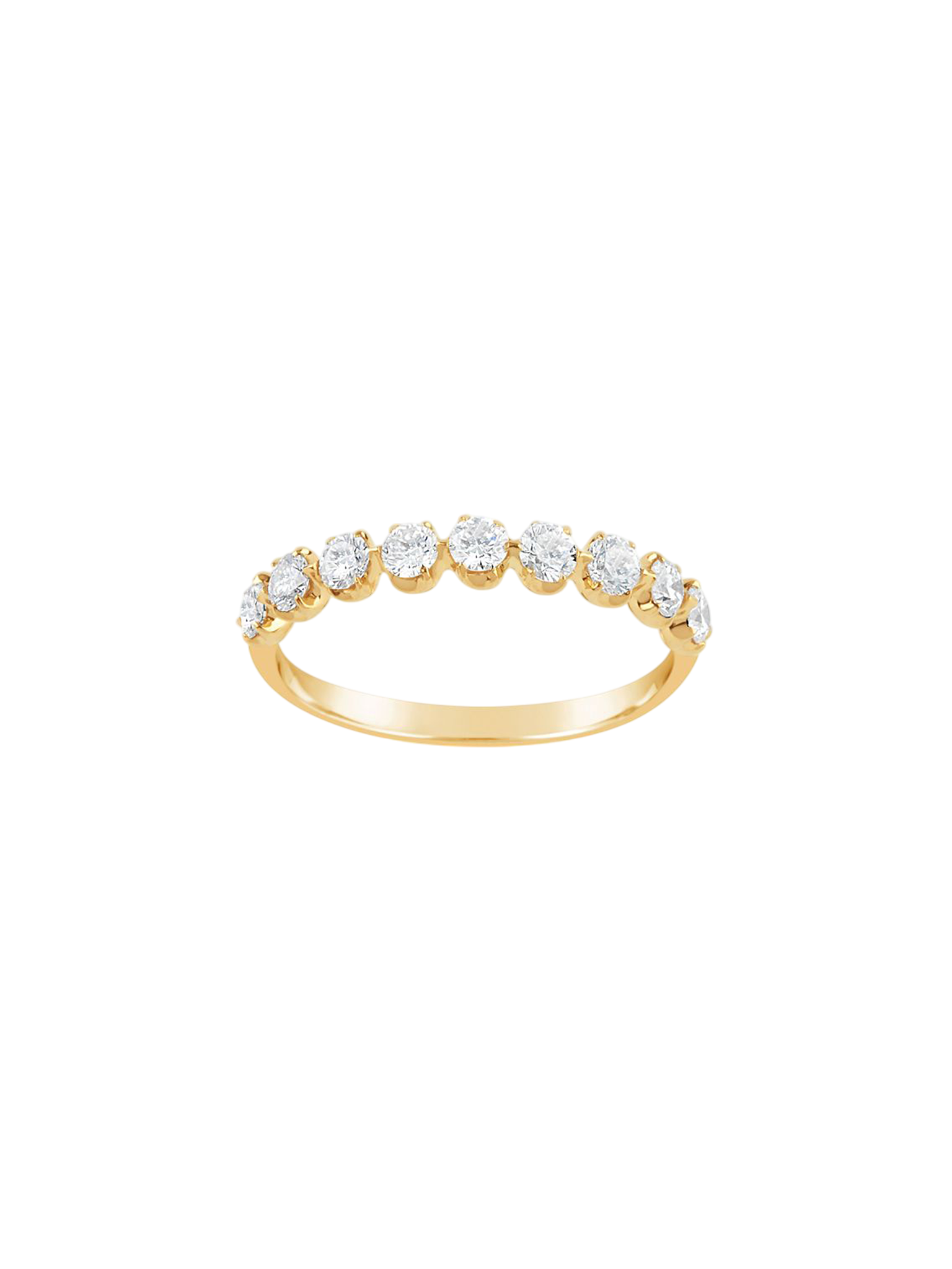 Elyhara diamond half eternity ring